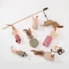 Boredom Relief Teething Mouse Teaser Wand & Self-Play Ball Kitten Toy Set