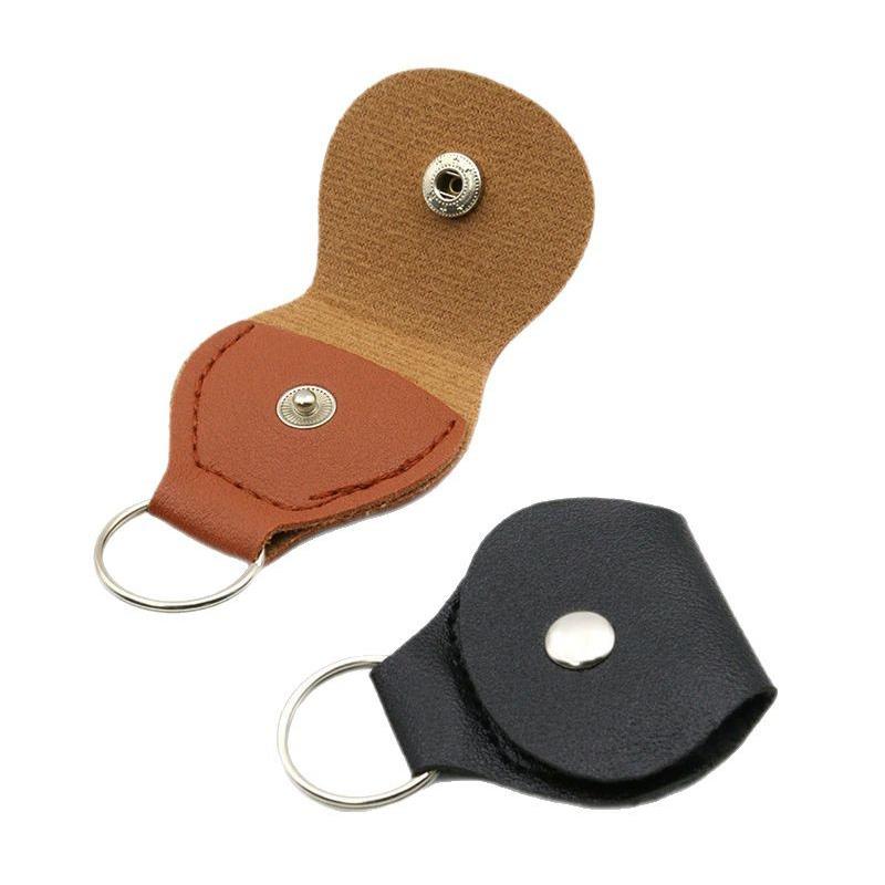 5PCS/Set PU Leather Guitar Pick Storage Bag Black Brown Available High Quality Instrument Practice Props Guitar Ukulele Bass ZYF