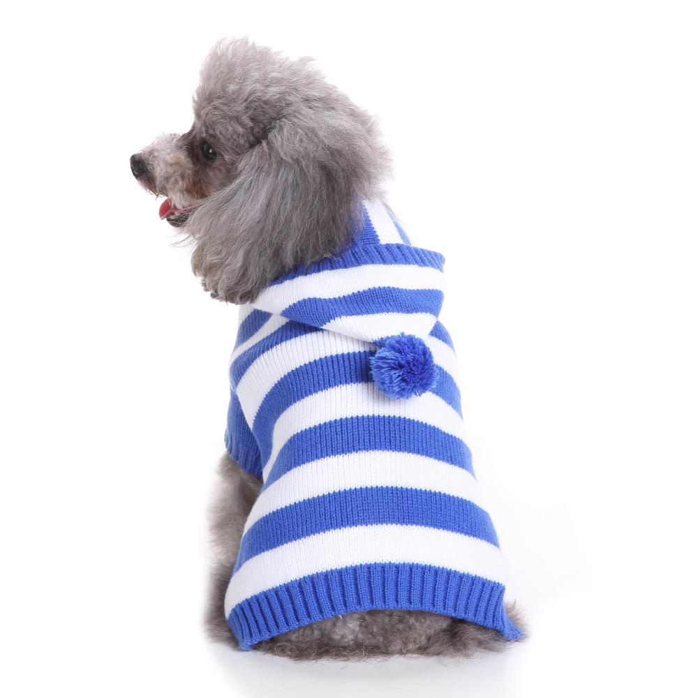 Dog Sweater Pet Clothing Knitted High Collar Christmas Sweater Autumn and Winter Clothing Small and Medium Dog Warm Sweater