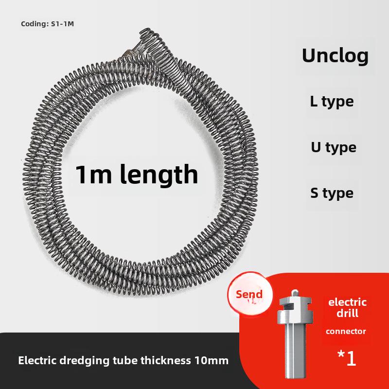 Electric Toilet and Kitchen Pipe Dredging Tool