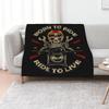 Vintage Motorcycle Throw Blanket Luxury Blankets Ands Luxury Designer Bed Christmas Decoration Flannels Blankets