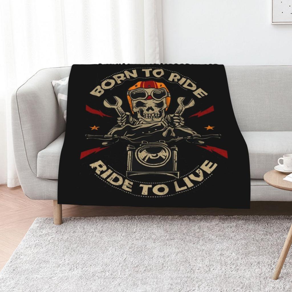 Vintage Motorcycle Throw Blanket Luxury Blankets Ands Luxury Designer Bed Christmas Decoration Flannels Blankets