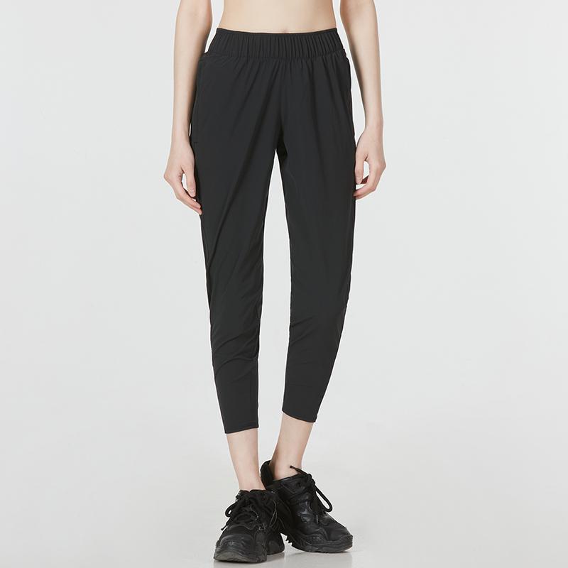 Nike Solid Color Casual Nine-Point Sports Pants Women Bottoms Black DO0773-010