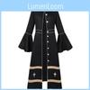 Fantasy Wizard Cosplay Dress With Polyester Fabric For Halloween Costume Party