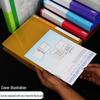 Clear A4 D-Ring Four-Hole Binder - Transparent Cover for Loose-Leaf Pages.