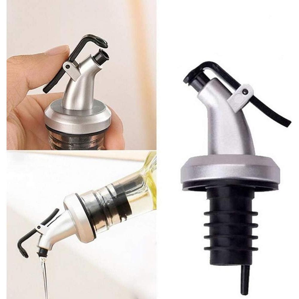 Pour Spout, Olive Oil Vinegar Dispenser Bottle Wine Wine Pourer Flip Cap Stopper Leakproof for Kitchen and Bar Restaurant