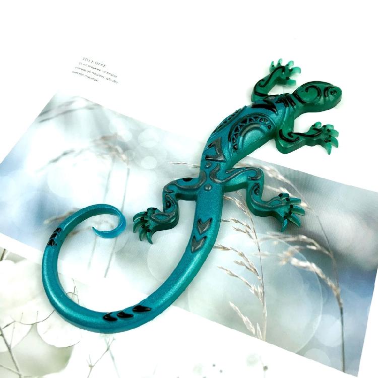 Stereo Gecko Epoxy Casting Mould for Wall Hanging Mount Decor DIY Crafts