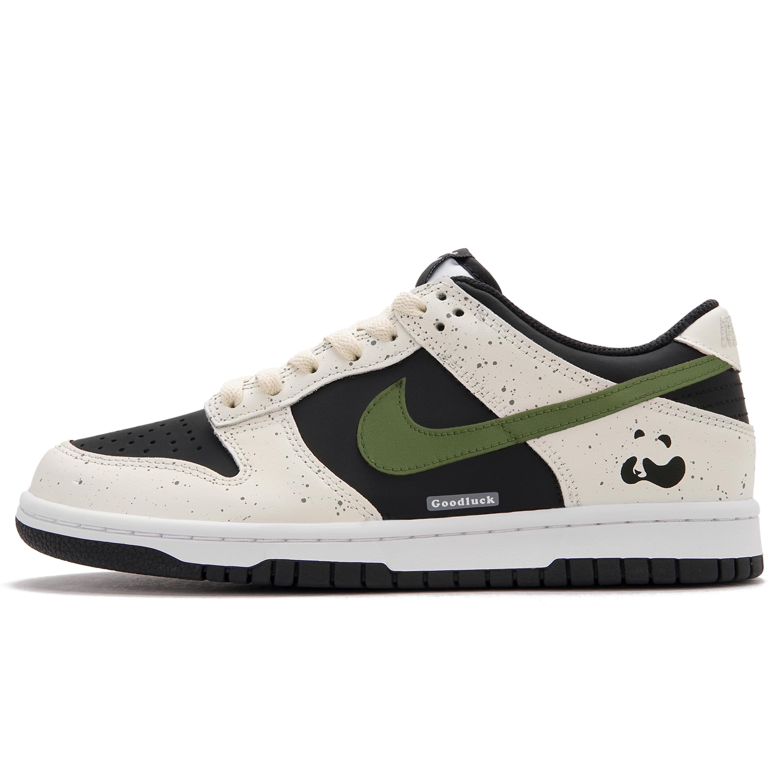 

Nike Dunk Panda 2.0A Low top Skateboard Shoes Unisex Black White Green HF5441-100(Team62-2.0A) 36
