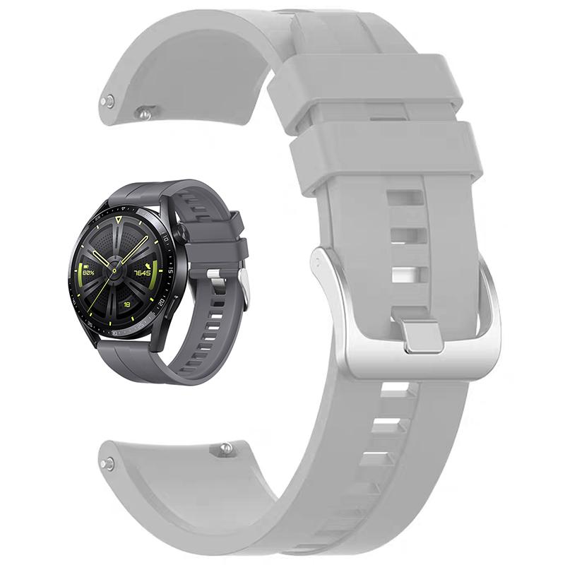 

22mm Silicone Watch Strap For HUAWEI WATCH GT4 46mm Watch 4/3 Pro Smartwatch Band for Huawei Watch GT Runner Belt Accessories 22mm Watch Straps серый