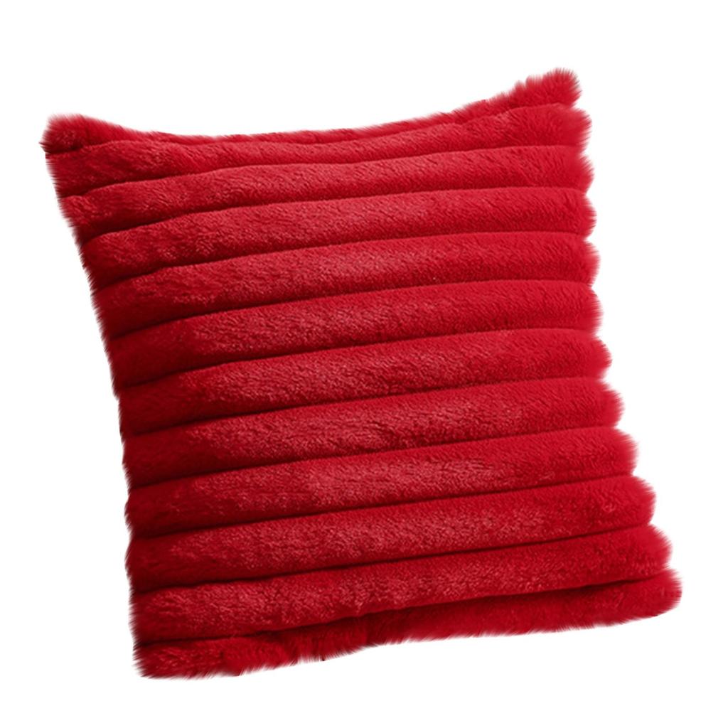 Pluszowa poszewka na poduszkę w poziome paski, miękka pluszowa poszewka na poduszkę sofową w paski. Miękka poszewka na poduszkę odpowiednia na sofę i do salonu