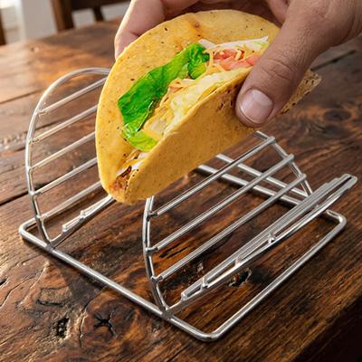 Taco Holder For Party Stainless Steel Kitchen Supplies Metal Tortilla Rack For Entertainers Home Cooks Parents Parties