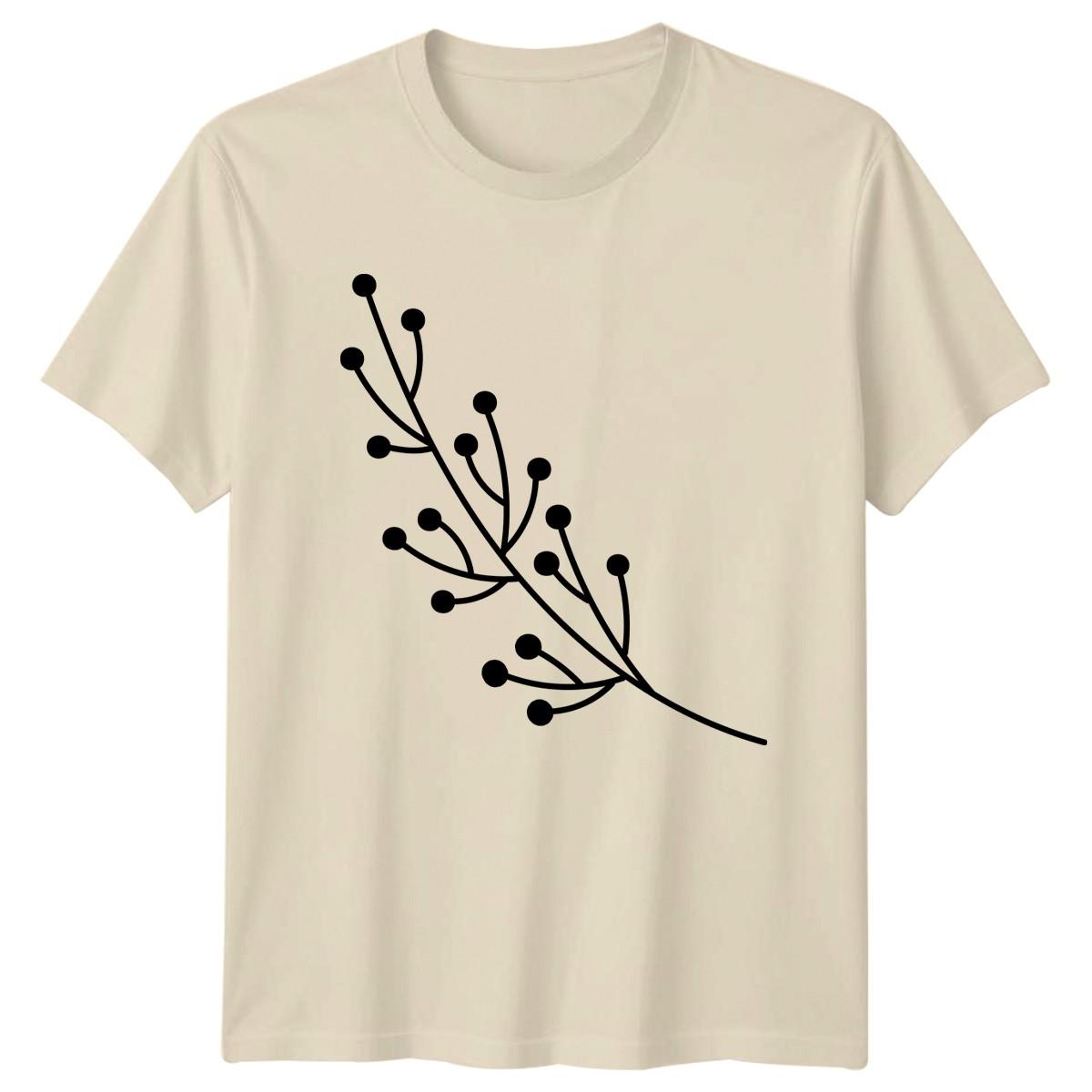 T-Shirt Minimalist Berry Plant Botanical Nature Birthday Gift For Him And Her XXXXL