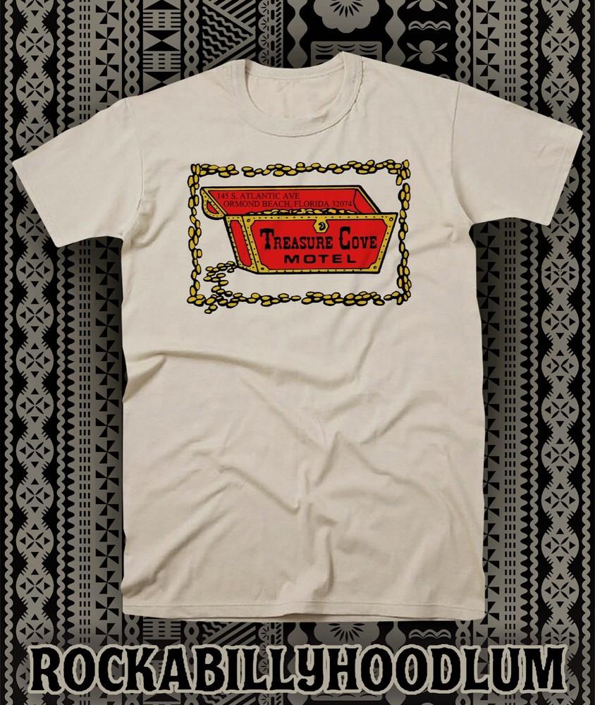 Retro Tiki Art Tee T Shirt Cotton Mug Bar Restaurant Treasure Cove Motel Florida Unisex T-Shirt S