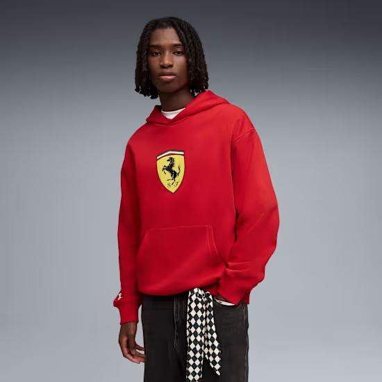 Herren-Sweatshirt Puma FERRARI SPORTSWEAR SHIELD rot 63278702 r XXL