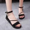 Elegant Women's Summer Sandals With Peep-toe And Low Heel For Stylish Comfort
