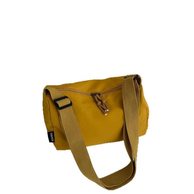Lässige Nylon-Canvas-Tasche mit großem Fassungsvermögen, Damen-neue Mode-Umhängetasche, vielseitige breite Messenger-Kissen-Tasche