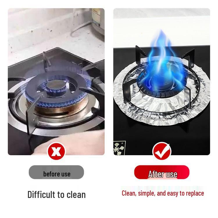 Zesílené univerzální ochranné fóliové podložky na plynový sporák