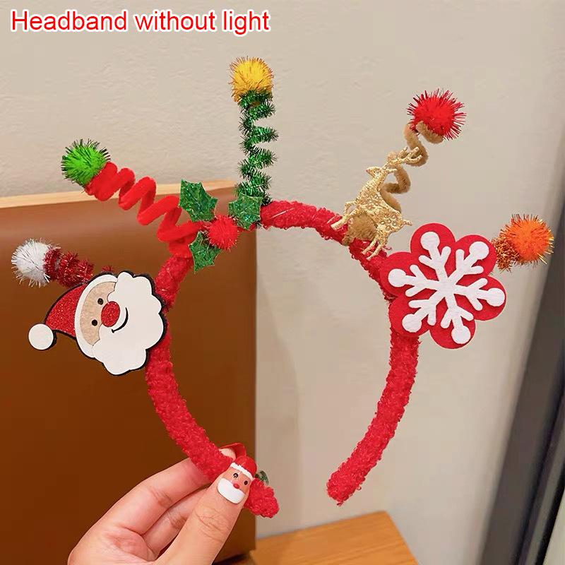1PC Cute Hairband Merry Chritmas Christmas Party Favors Christmas Twisted Headband Santa Claus Xmax Tree Hair Accessories