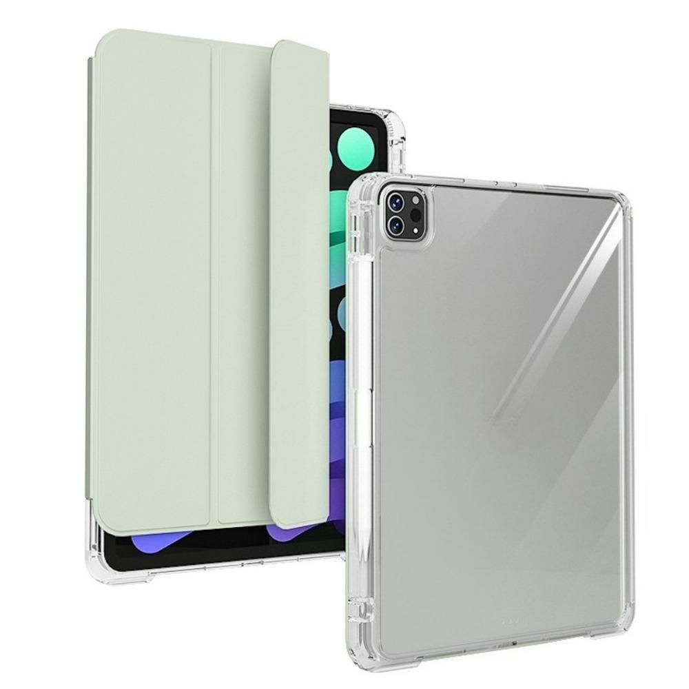 For iPad 10.2 Case with Pencil Holder Clear Acrylic Cover for iPad Air45 Pro11 iPad10 Detachable Stand