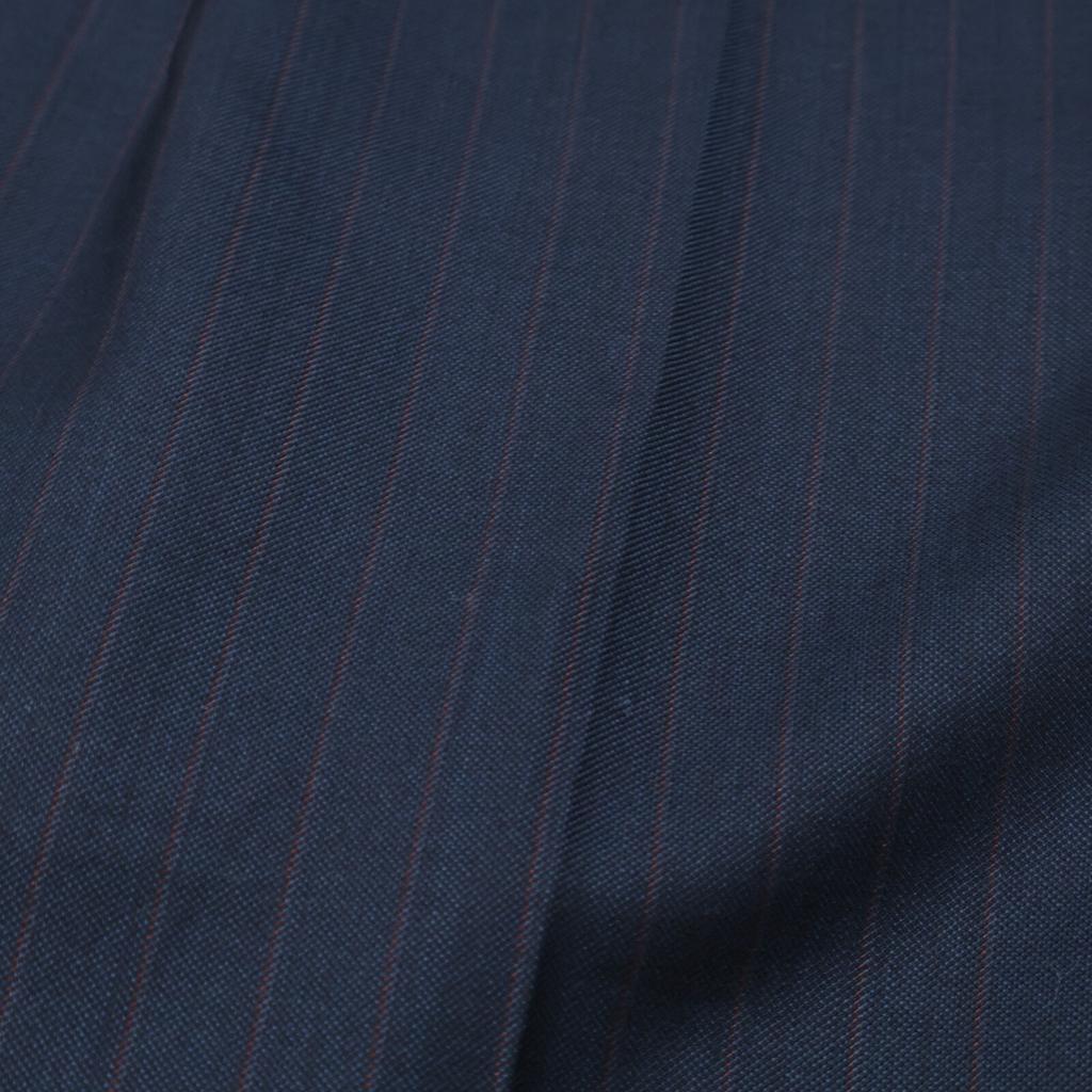 Brioni Black BRUNICO Super170s Stripe Suit Set Suit Setup 46 NavyUsed