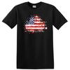 American Flag Distressed Graphic Tee Vintage Look Patriot T Shirt W/ USA Style