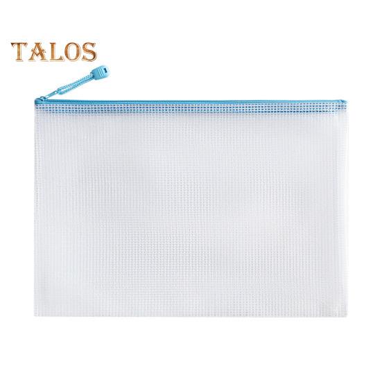 File Bag Large Capacity Storage A4 Files Stationery Carrying Case Transparent Visual Design Portable Document Organizer