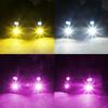 KaiDengZhe LED Fog Lamp, 3 Color Switching, H7, Pure White/Yellow/Purple, 36 Row SMD 3000LM