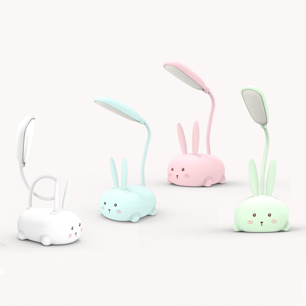 Creative Cartoon LED Foldable Table Lamp - USB Rechargeable Eye-Protecting Book Light