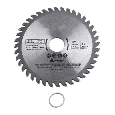 Long Lasting 5 Inch Disc for Wood Cutting 40 Teeth Carbide Tipped 1 Bore