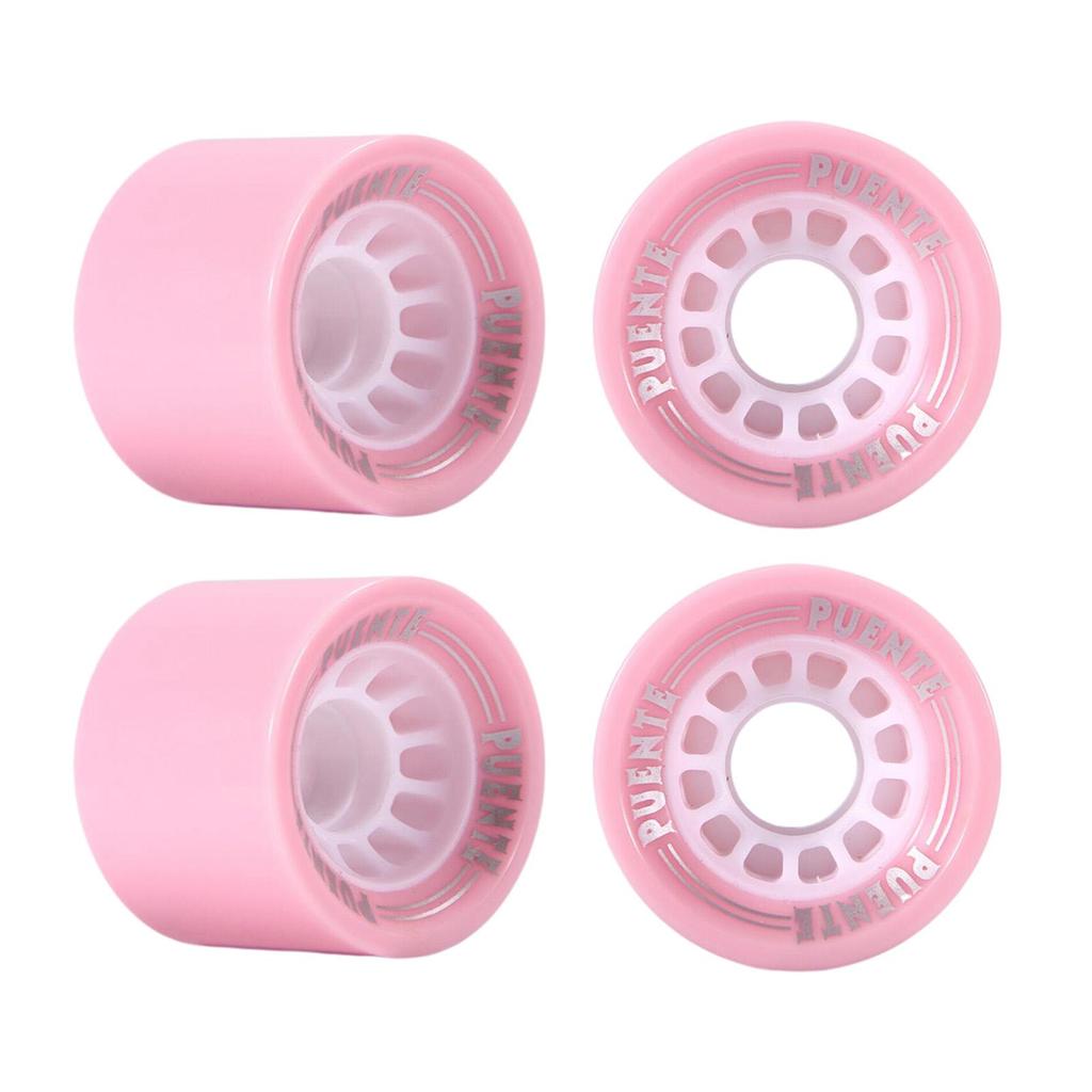 4 PCS Skateboard Wheels Cruising Wheel Bearings and Spacers Set