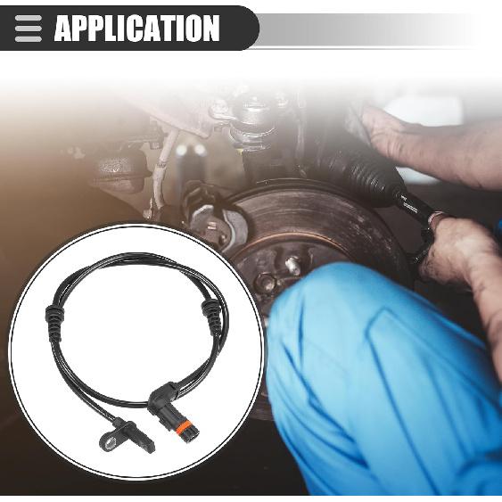 Motoforti Front Left or Right ABS Sensor, Wheel Speed Sensor, for Mercedes-Benz GLK250 GLK350 2013-2015, No.2049053105