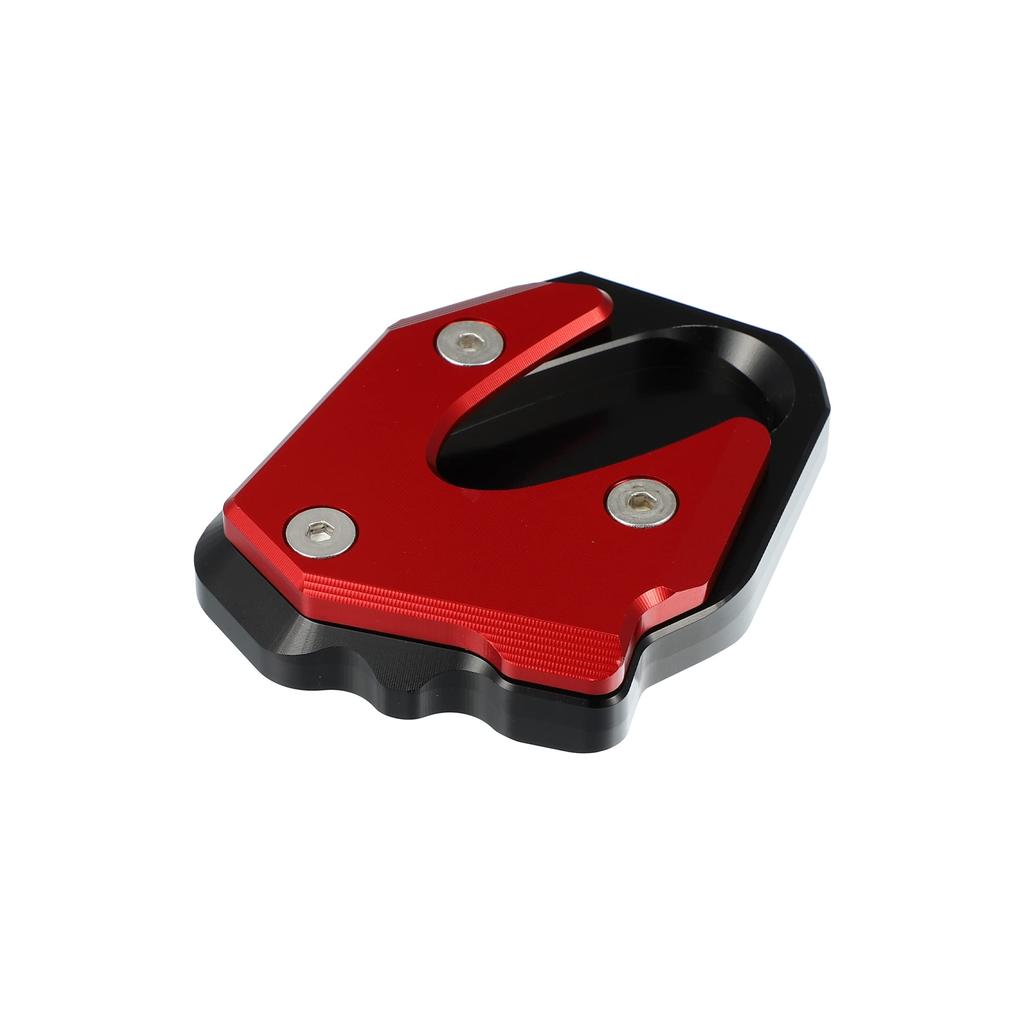 X AUTOHAUX Motorcycle Kickstand Side Stand Plate Aluminum for Suzuki GSX250R Pad, Alloy, Red,