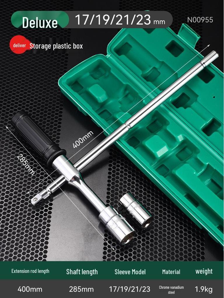 Labor-Saving Car Tire Wrench Set: Extended Cross Socket Tool for Easy Tire Changing