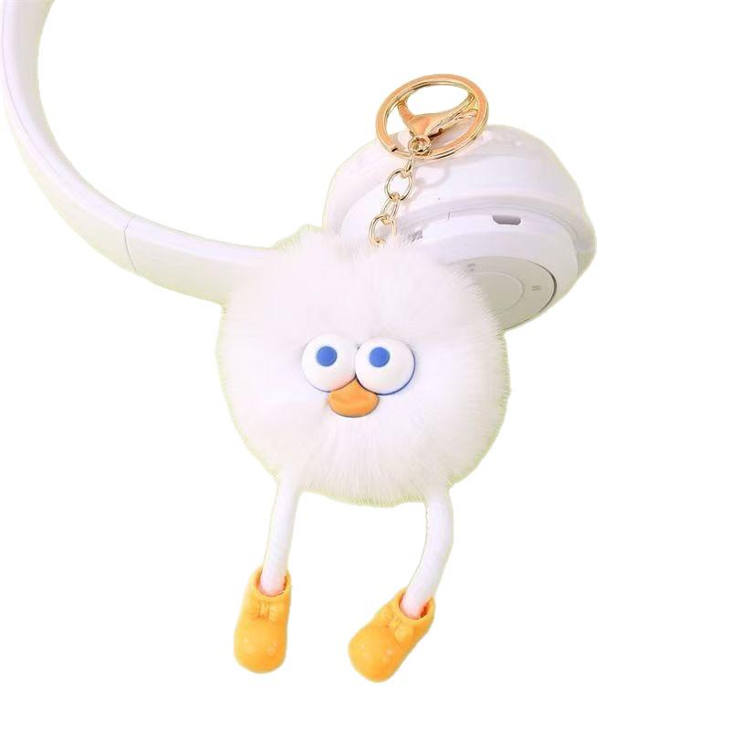 Faux Mink Rabbit Fur Elf Plush Keychain Pendant Ornament