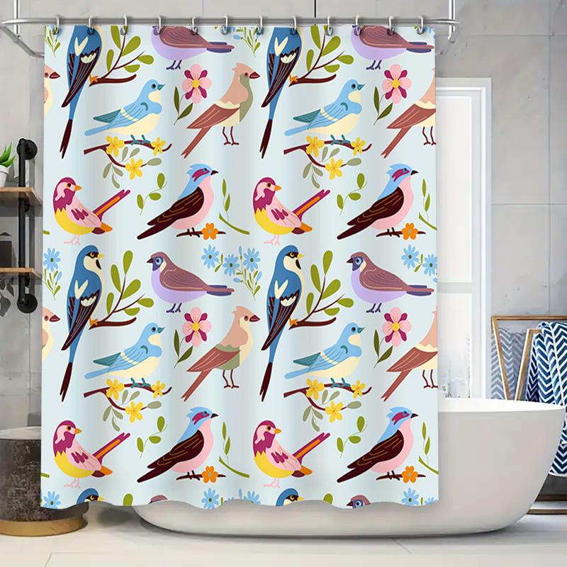 

Animal Pattern Shower Curtain Waterproof Bath Decor 3D Printing Non Slip Polyester Fabric Home Supplies for Kitchen Bathroom Mul 90x180cm