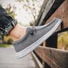 Fashion Large Size Outdoor Men's Casual Denim Canvas Shoes Vulcanize Shoes Fashion Luxury Style Designer Breathable Men Sneakers Loafers