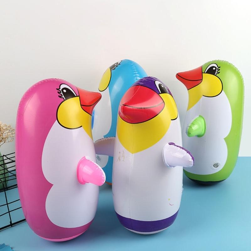 Inflatable Animal Toy Cute Penguin Toy Float Pool Animal Toy Funny Blow up Penguin Balloons for Kids Birthday Party