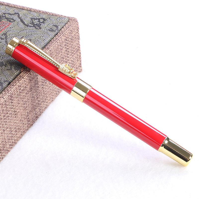 Graduation Gift Pen Gold List Title Pen Good Luck Pen Prayer For Customs Clearance Red Festive Signature Pen Set