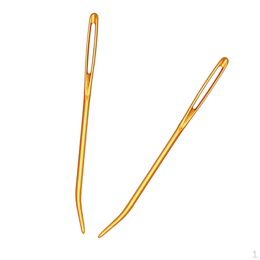 2 Pieces. Aluminum Darning Sewing Lacing Woolen