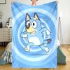 Manta Impresa con Tema de Bluey - Perfecta para Sofá, Cama, Viajes y Uso al Aire Libre | Lavable a Máquina, Acogedora y Duradera.