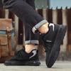Winter Plush Men's Shoes New Workwear Thick Soled Hiking Sneakers Versatile Anti Slip Sneaker Casual Board Shoes 2024
