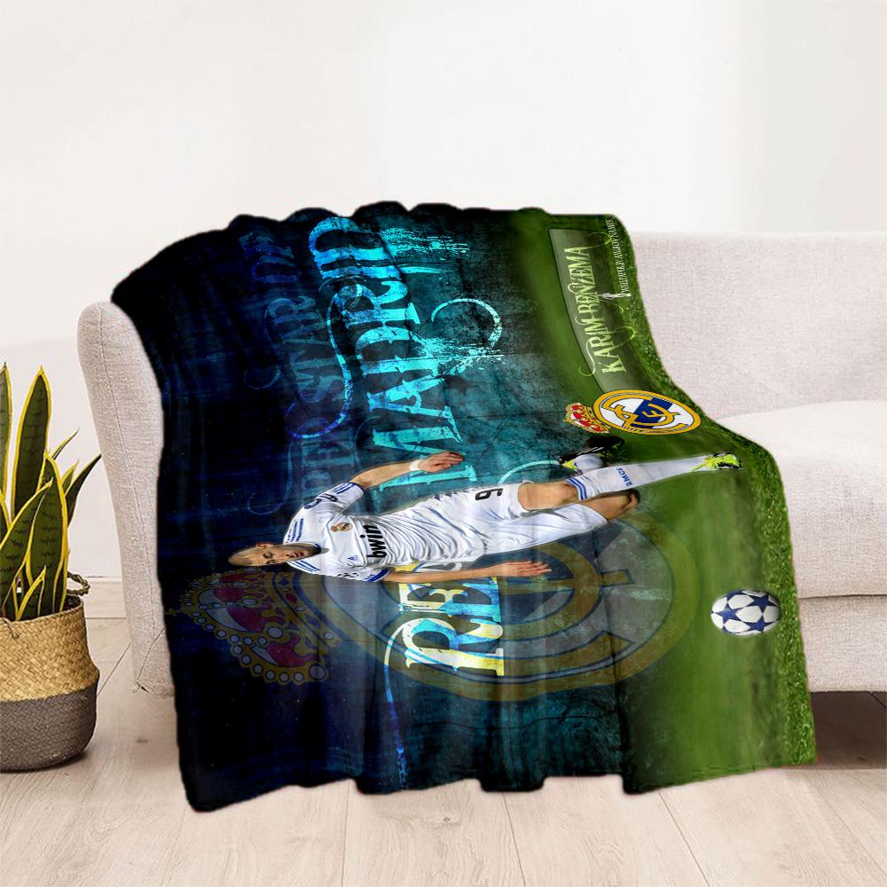 Dynamic Soccer Celebration Blanket Comfortable Perfect for Bedding Sofa Office All-Season Use Modern Best Holiday Gift for Friends Family