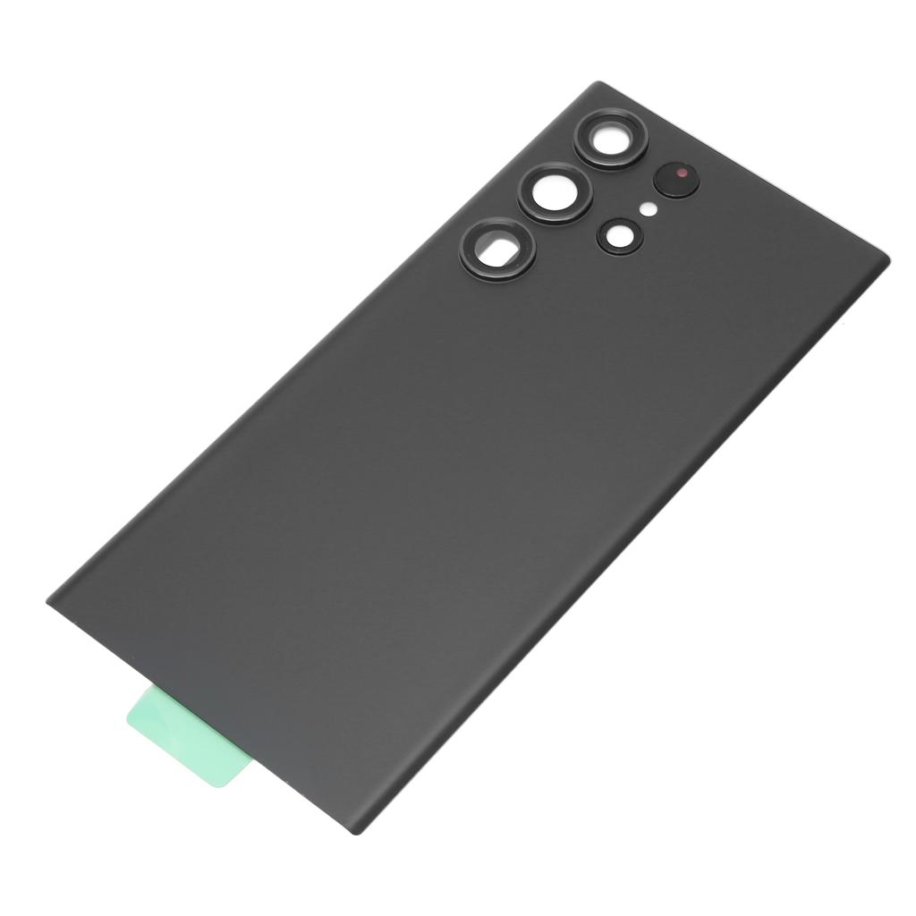 Replacement Back Glass Cover with Pre Installed Camera Lens and Repair Tool Kit for Samsung Galaxy S23 Ultra Black