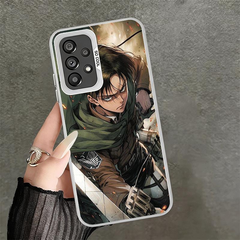 A-Attack On T-Titan Levi Shockproof Phone Case for Samsung A17 A16 A15 A14 A37 A57 A36 A56 A26 A35 A55 A25 A34 A54 A24 A13 A23 A