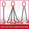 G80 Manganese Steel Chain Sling with Hook and Shackle for Lifting and Overhead Crane Operations