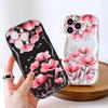 Kreslený vzor krémová textura pouzdro vlnitý okraj měkký silikonový kryt pouzdro na telefon pro iPhone Samsung Huawei Honor Xiaomi Redmi Infinix Tecno