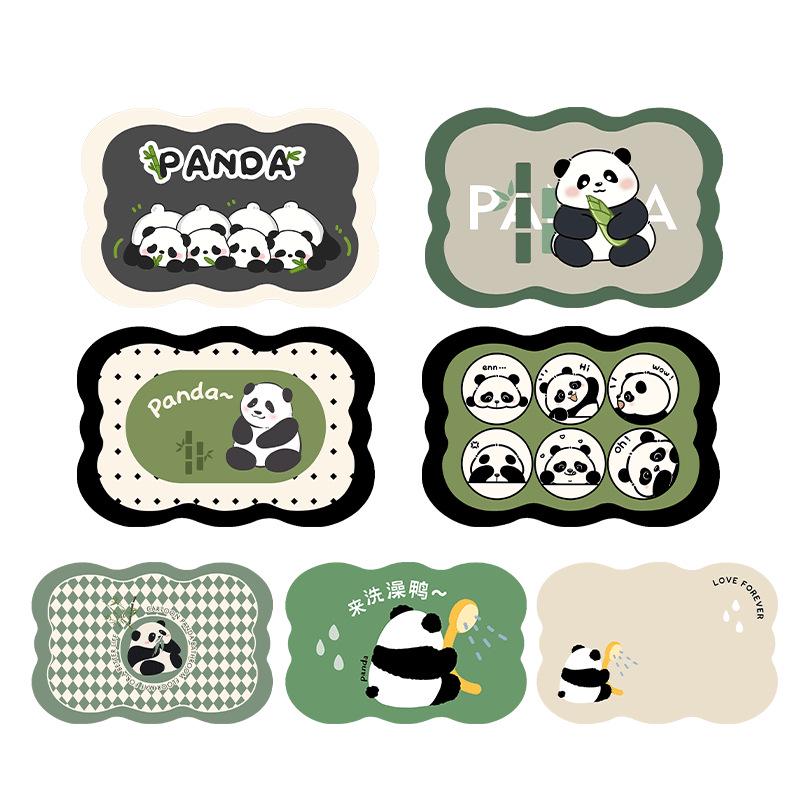 Urocza Kreskówkowa Antypoślizgowa Szybkoschnąca Mata Łazienkowa z Ziemi Okrzemkowej