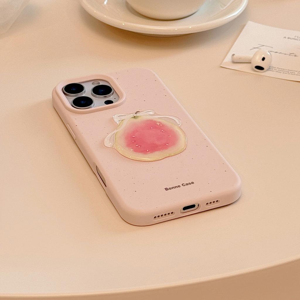 3D fruit suitable for Apple17pro max Phone case iphone16Silicone1314Niche15