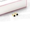 Drip Oil Heart Love Ear Cartilage Studs Fashionable Personality Fresh Earrings