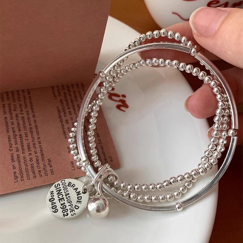 Koreanisches dreilagiges rundes Anhängerarmband: Eleganter, modischer und luxuriöser Damenschmuck